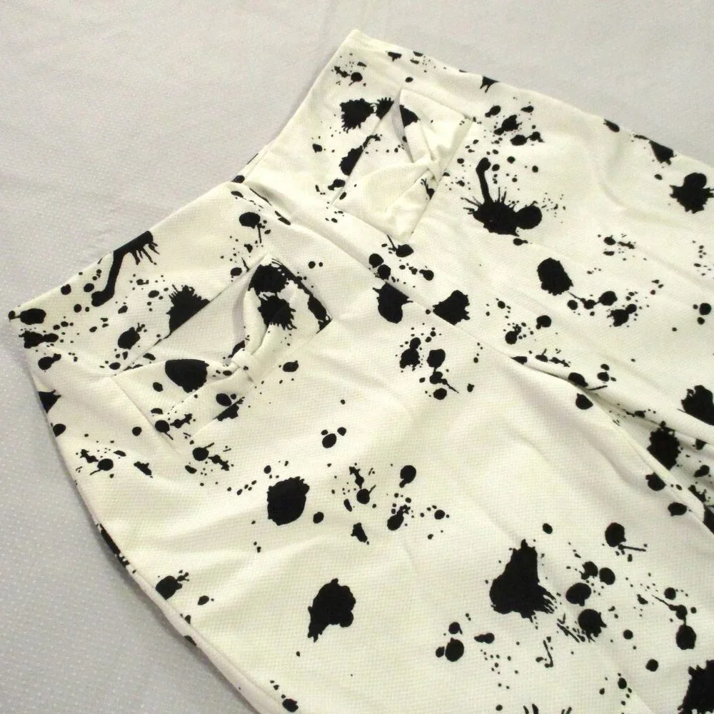 ❣💖 SANDRA PETITE PIQUE BLACK WHITE CAPRIS – SIZE 4P – NWOT 💖❣ - Picture 9 of 16